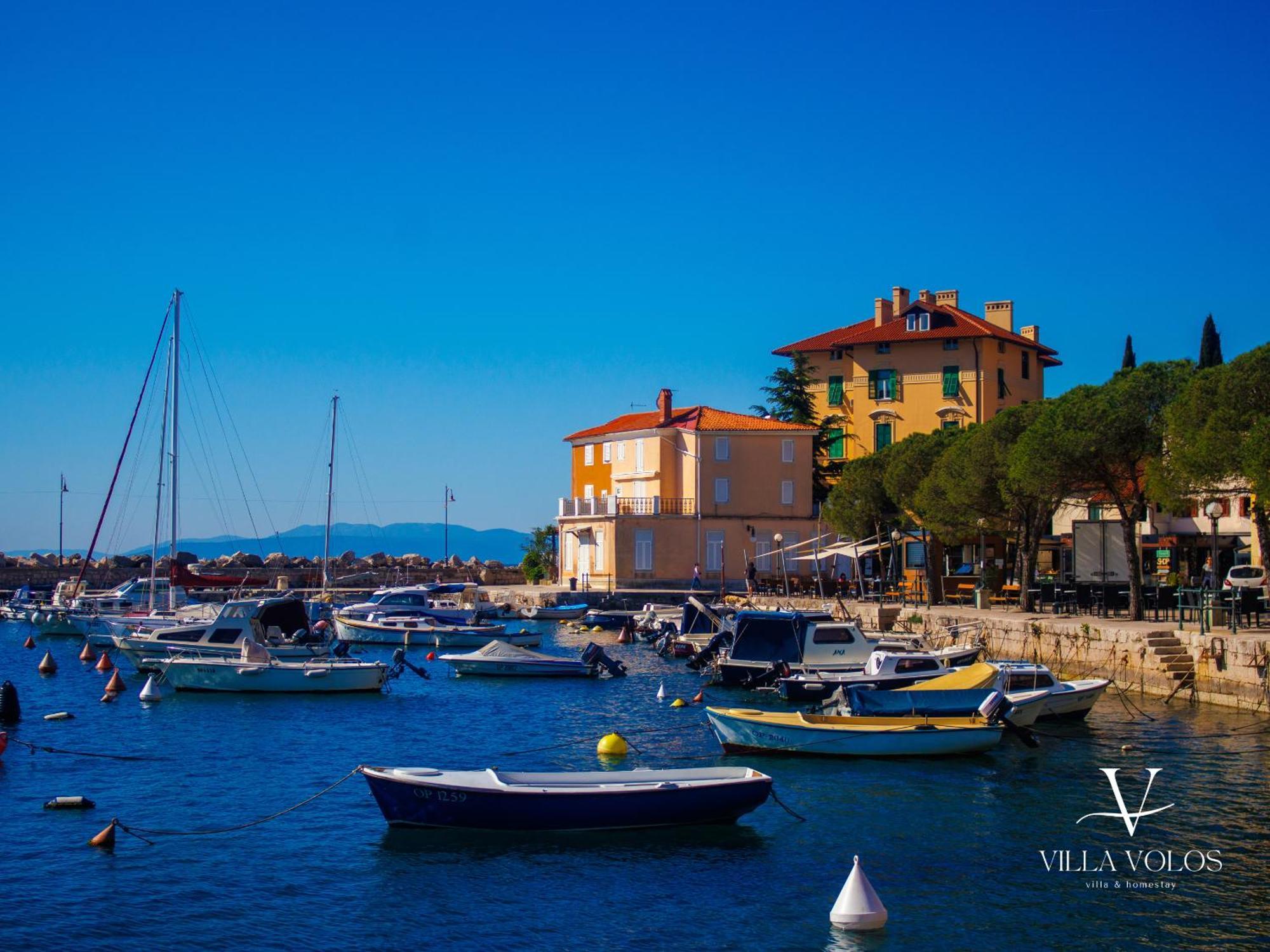Villa Volos Apartment Karmen With Roof Terrace, Sea View, Free Private Parking Opatija Eksteriør billede