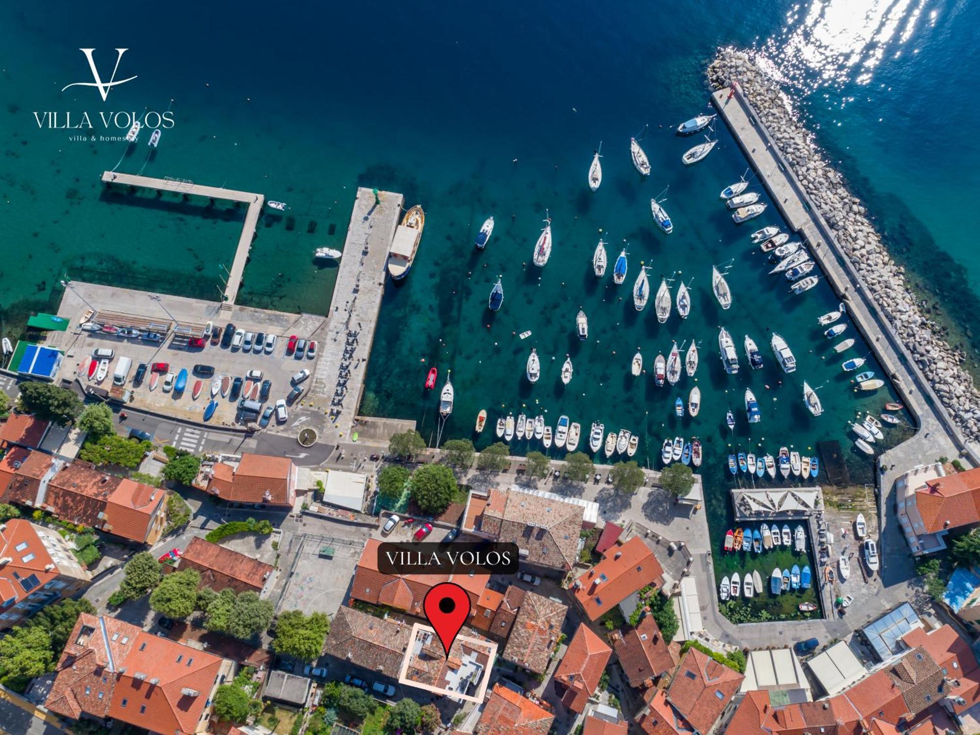Villa Volos Apartment Karmen With Roof Terrace, Sea View, Free Private Parking Opatija Eksteriør billede