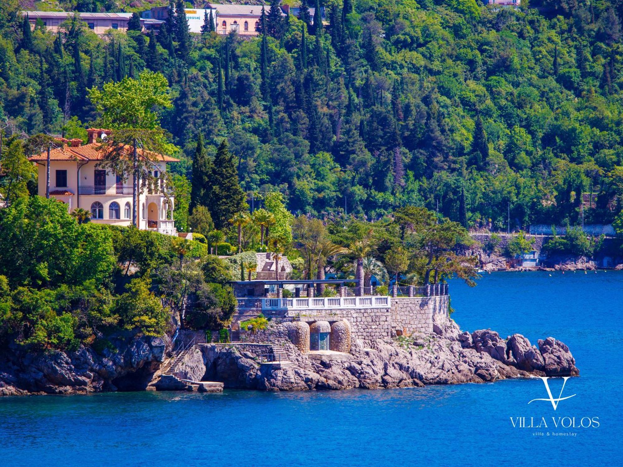 Villa Volos Apartment Karmen With Roof Terrace, Sea View, Free Private Parking Opatija Eksteriør billede
